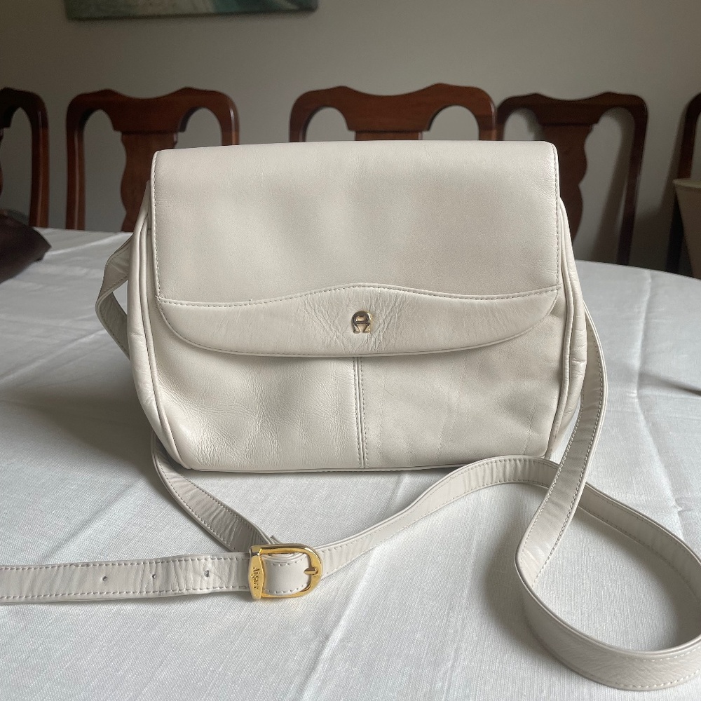 Etienne Aigner Cream Crossbody Purse
